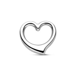 hanger hart 12,5 mm 14K witgoud