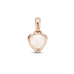 hanger hart maansteen 14K roségoud