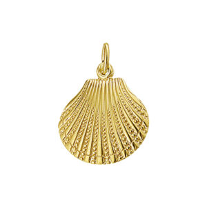 hanger schelp 14K geelgoud