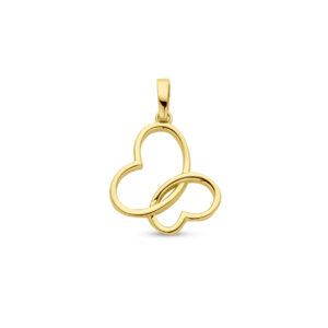 hanger vlinder 14K geelgoud