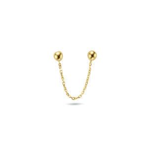 oorknop bolletjes per stuk 14K geelgoud