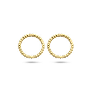 oorknoppen rondje 14K geelgoud