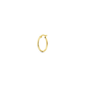 oorring 18 mm per stuk 14K geelgoud