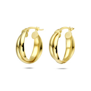 oorringen 18,5 mm 14K geelgoud