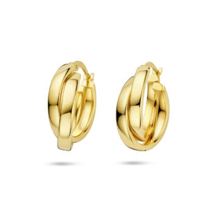 oorringen 21 mm 14K geelgoud