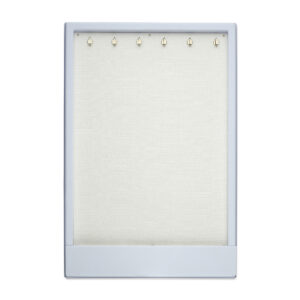 opmaaktray carrousel 330 x 220 mm wit met zilverkleurige haakjes pos materialen