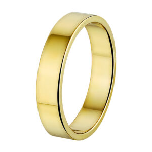 ring a415 - 4 mm - zonder steen 14K geelgoud