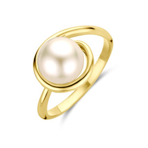 ring parel 14K geelgoud