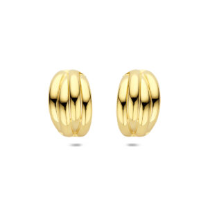 stekeroorringen 19 mm 1 micron zilver verguld (geel)