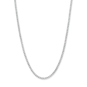 tenniscollier lab grown diamant 5.00ct g si 2,5 mm 42 cm 14K witgoud