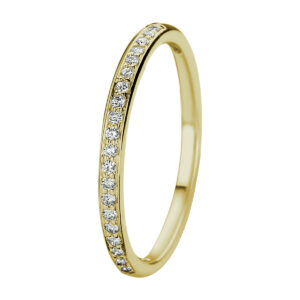 ring diamant 0.13ct h si 14K geelgoud