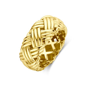 ring knoop 14K geelgoud