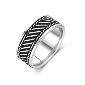 ring oxi zilver geoxideerd