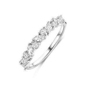 ring zirkonia zilver gerhodineerd