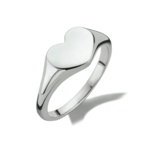 graveerring hart zilver gerhodineerd