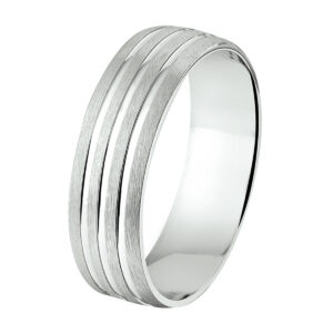 ring a107 - 6 mm - zonder cz zilver gerhodineerd