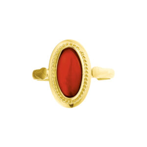 ring koraal 14K geelgoud