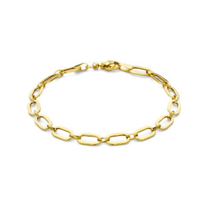 9k armband 5,5 mm 18,5 cm 9K geel