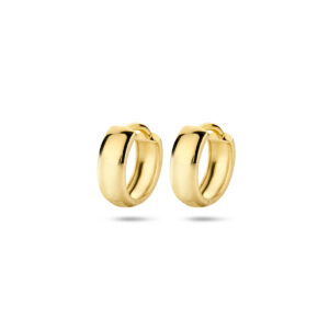 9k klapoorringen 12 mm 9K geel