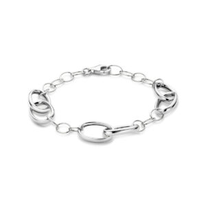 armband 11 mm 19 cm zilver gerhodineerd
