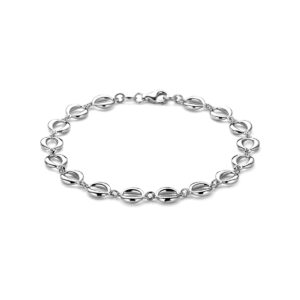 armband 7,5 mm 20 cm zilver gerhodineerd