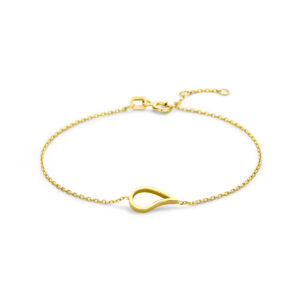 armband druppel 16,5 - 17,5 - 18,5 cm 14K geelgoud