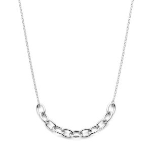 collier 41 + 4 cm zilver gerhodineerd
