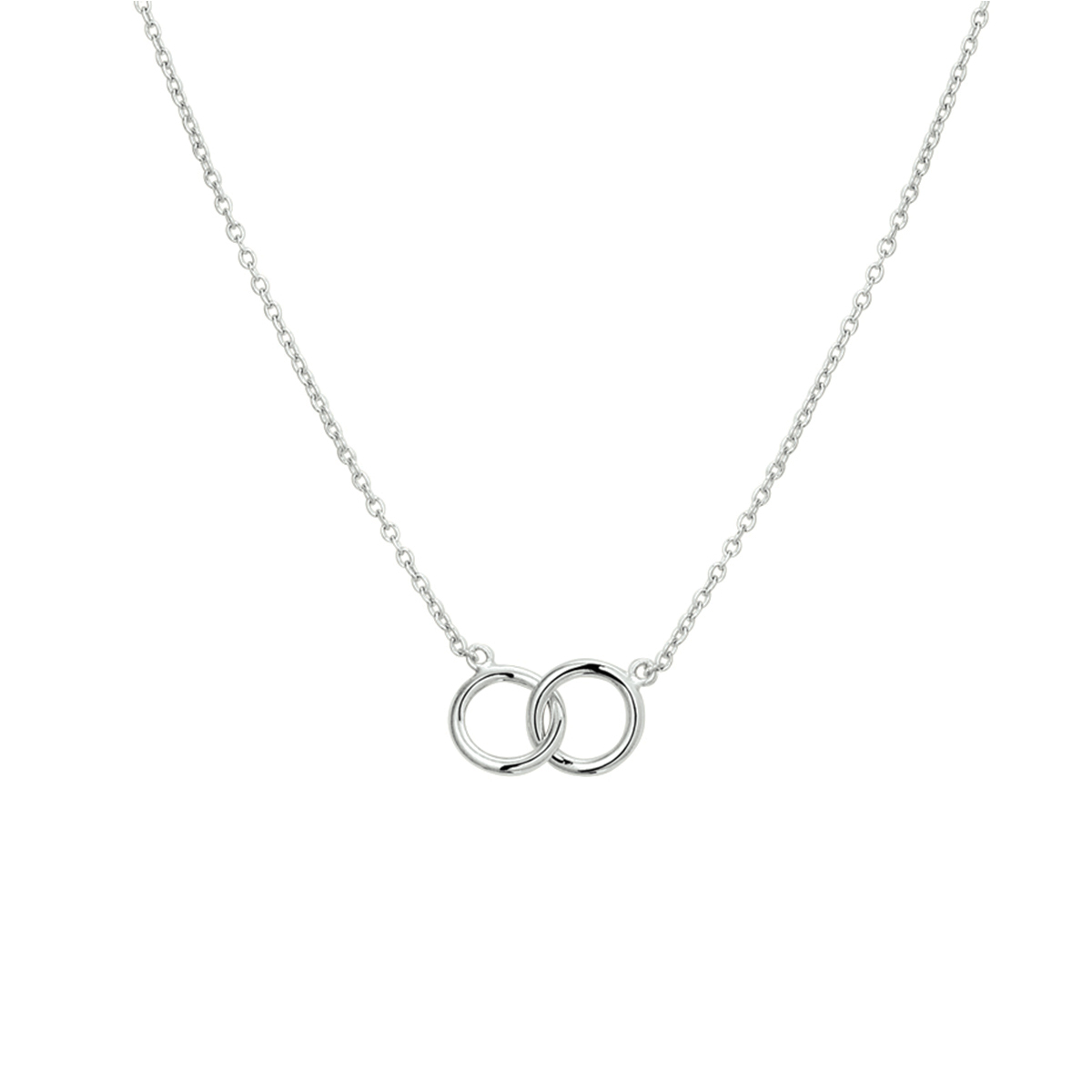 collier rondjes 1,2 mm 40 + 4 cm zilver gerhodineerd