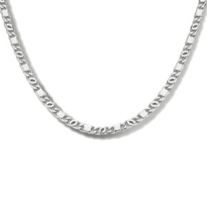 collier valkenoog met tussenstuk 2,4 mm 40 + 4 cm zilver gerhodineerd