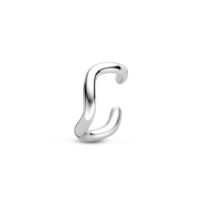 ear cuff 12 mm zilver gerhodineerd