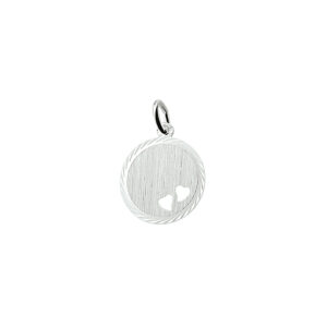 graveerhanger hartjes gediamanteerd zilver gerhodineerd