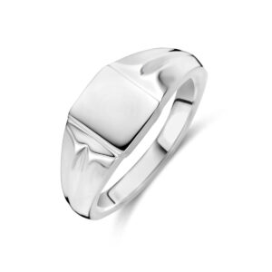 graveerring massief zilver wit
