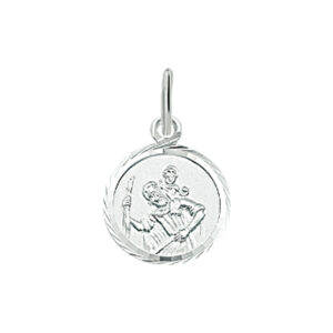 hanger christoffel poli/mat zilver wit