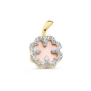 Hanger geelgoud parelmoer