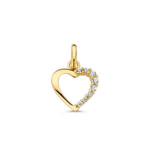 Hanger geelgoud zirkonia