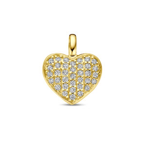 hanger hart en diamant h si 14K geelgoud