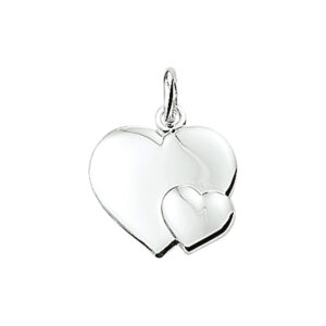 hanger hart zilver wit