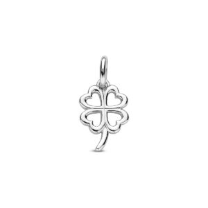 hanger klavertje 13 mm zilver gerhodineerd