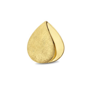 hanger poli/mat 14K geelgoud