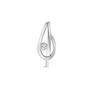 hanger zirkonia poli/mat zilver gerhodineerd