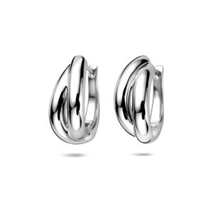 klapoorringen 20 mm zilver gerhodineerd