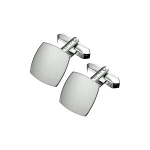 manchetknopen poli/mat zilver gerhodineerd