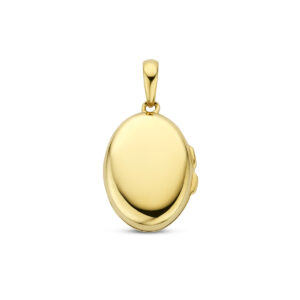 medaillon ovaal 13 mm 14K geelgoud