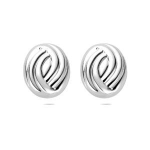 oorknoppen 20,5 mm zilver gerhodineerd