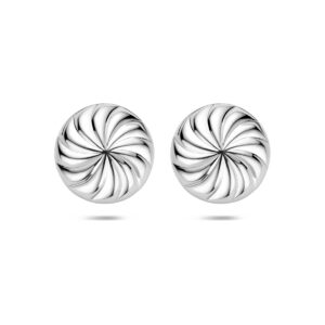 oorknoppen knoop 18 mm zilver gerhodineerd