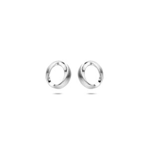 oorknoppen poli/mat 8,5 mm zilver gerhodineerd