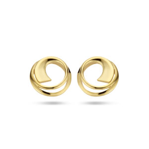 oorknoppen rondje 14K geelgoud