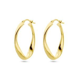 oorringen 1 micron zilver verguld (geel)