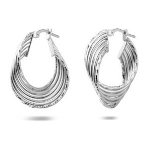 oorringen 30 mm zilver gerhodineerd