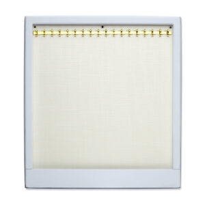 opmaaktray carrousel 245 x 220 mm wit met goudkleurige haakjes pos materialen